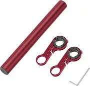 Bicycle Handlebar Extender, 20cm Double Clamp Mount Handle Bar Extension for Bike, Aluminum Alloy Handlebar Extensions Bracket for Bicycle, Cycling Equipment Attachment, Red