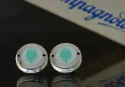Bianchi White crankset dust caps fit Campagnolo record shimano ofmega gipiemme