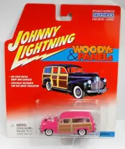 Johnny Lightning White Lightning CHASE! Woody's & Panels '50 MERC. WOODY WAGON