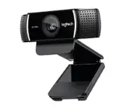 Logitech Webcam HD Pro C922, USB, Monitor Clip, Mini Tripod, H.264, Stereo Audio. 960-001090 / 960-001089
