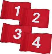 WOONEKY Golfing Flags Numbered Flags for Golf Course Practice Targets Durable Compact