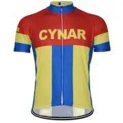 Retro Mens 1964 Cynar Cycling Jersey Bicycle Jersey Cycling Shirt Bike Jersey