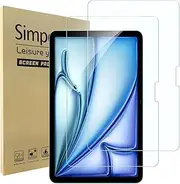 Simpeak 2-Pack Screen Protector Compatible with iPad Air 11-Inch M2 (2024), Tempered Glass Screen Film Guard Compatible with iPad Air M2 2024, [9H Hard] [Anti-Fingerprint] [Bubble Free]