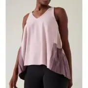 Athleta Swing Foward Pleated Lilac Women's Tank Top Size M