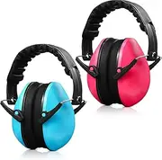 2 Pieces Kids Ear Protection Noise Canceling Headphone Adjustable Hearing Protection Ear Muffs for Kids Toddler Studying