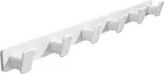 Coat Hook Wall Rack Hanger - White Coat Rack with 6 Hooks Wall Hooks for Hanging Hat Key Bag Towel Wall Mount Coat Holder