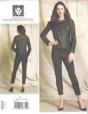 Vogue 1517 Anne Klein pattern uncut sizes 6-14 peplum jacket zip front & pants