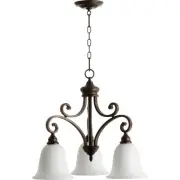 Quorum International 6354-3-186 Bryant Mini Chandelier Oiled Bronze
