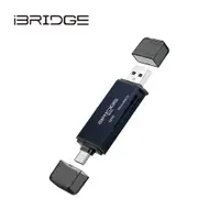 在飛比找PChome24h購物優惠-iBRIDGE Type-C+USB3.0多功能OTG讀卡機