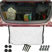 Nylon Car Hatchback Rear Luggage Cargo Trunk Storage Organizer Net Plus Mounting