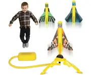 Toy Air Rocket Launcher for Kids Launch Toys with 6 Stunt Planes Boys Toys Age 6-8 Fun Indoor & Outdoor Activity Learning Gift