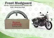 Marsh "Grey Matt Front Mudguard for Royal Enfield New Classic 350 Reborn"