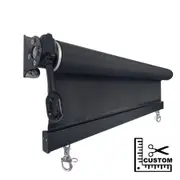99% Shade Black Heavy Duty Outdoor Roller Blind Width 1.40m-2.0m