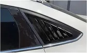 Only Compatible For Ford Focus Sedan 2012-2017 Accessories ABS Rear Window Louvers Shutters Blinds Cover Trim 2pcs Car Styling(Glossy black)