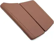 CCWUTQF LHD Central Console Lid Armrest Cover Panel Leather Trim Strip Replacement Compatible 5 Series F10 F11 F18 520i 523i 525i 528i 535i(Brown Armrest Cover)