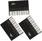 Totority 3pcs Music Manuscript Notebook for Guitar Beginners Staff Paper Notebook Inspirational Cover