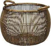 KOUBOO Large Open Weave Rattan Storage Basket