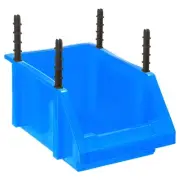 Plastic Shelf Bins 8.3" x 5.1" x 4.3" Wall Mounted Storage Bins, Blue