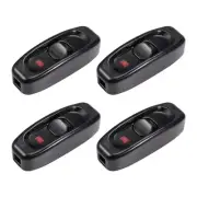 Inline Cord Switch AC 110V-250V Rocker Switch with Indicator Light Black 4pcs