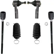 6pc Front Inner & Outer Tie Rod + Rack Boots for 1996 - 2007 Ford Taurus Mercury (for: Ford)