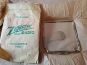 NOS Vintage 1950s Zenith Tube Radio FACE PLATE Calendar Telechron Clock part