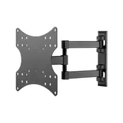 Goobay TV Wall Mount Bracket BASIC Swivels Tilts Extends Double Arm Full Motion S3 Dual Arm 23-42 Inches