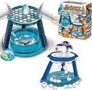 ZUNIPLEX 2 in 1 Penguin Game,Ice Break Toys,Fun Tabletop Game,Family Board Games for Christmas Birthday Family Party for Kids Aged 3+