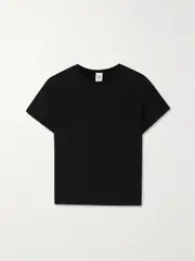 [RE/DONE] RE/DONE - Recycled Cotton-jersey T-shirt - Black - small small Black