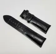 Original MIDO Multifort 23mm Model: M005614A Black Leather Watch Band Strap