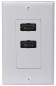 (6) ea RCA Audiovox DH201EV HDMI Dual In Wall Receptacle Plates