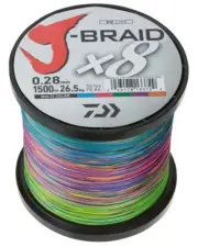 Daiwa J Braid x8 1500m Multi-coloured @ Otto's TW