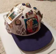 1996 Olympics Always Coca-Cola Hat Signed By Edwin Moses with Collector Pins
