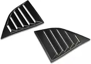 Compatible with Dodge Challenger 2015-2022 Car Rear Louver Window Side Shutter Cover Trim Sticker Vent Scoop ABS Carbon Fiber Style Black(Matte Black)