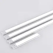 GROZY LED PIR Motion Sensor Under Closet Night Light Magnetic Cabinet Dimmable Lamp (60 cm, Silver)