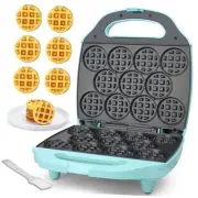 , Bite-size Mini Waffle Maker for Kids & Adults, Small Waffle Maker Mini