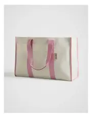 [Fine Day] Weekender East West Tote Bag in Pink