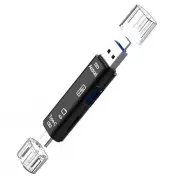 5 in 1 USB 3.0 Type C / USB / Micro USB SD TF Memory Card Reader OTG Adapter H