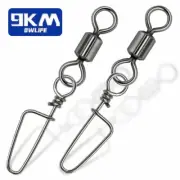 50~200Pcs Fishing Swivels Snap Coastlock Snap Quick Change Clip Stainless Steel