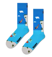 Turquoise Cliff Diving Crew Sock