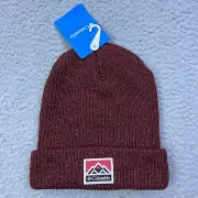NEW Columbia Whirlibird Cuffed Beanie Moonvista Daredevil Marled Mountain Patch