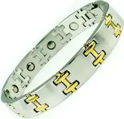 Hematite Magnetic Titanium Steel Energy Power Bracelet Health Bio Men's Male