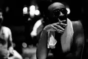 Cecil TAYLOR Portrait of jazz pianist Cecil Taylor backstage smoki- Old Photo