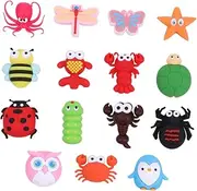 Vaguelly 15Pcs Cartoon Insect USB Cable Saver Creative Phone Line Cover Durable Data Cable Protective Case for Work School Travel Adorable Animal Charger Cord Protector