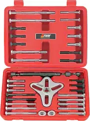 51 Pcs Harmonic Balancer Puller Set, Steering Wheel Puller, Crankshaft Pulley &
