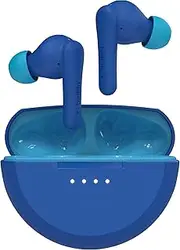 [Belkin] SoundForm Nano 2 Bluetooth in-Ear Kids Headphones with Built-in Microphone, 28 Hours Battery Life, Volume Limiting to 85 dB, IPX5 Waterproof for iPhone, iPad, Galaxy etc. - Blue
