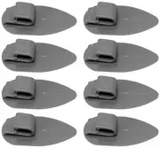 MagiDeal 2x8x Car Mat Clips Fixing Retainers Anti Slip Carpet Fixing Clamps Grips for Car Mats Easy Installation Repair Part Professional Sturdy, Gray, 5 Pcs