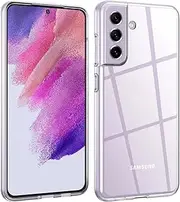 [Oprimio] Crystal Clear Case for Samsung S21 FE [Silicone Case] [100% Transparent] [German Material] [Ultra Thin] Transparent Mobile Phone Case for Samsung S21 FE