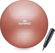 ALPHAPACE Thick Anti-Burst Exercise Ball Sitting Ball Training Ball with Air Pump Ball for Fitness, Yoga, Gymnastics, Core Training, for Strong Back as Office Chair