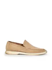 Beige Suede Summer Walk Loafers