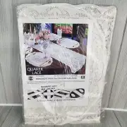 Quaker Lace White Buffet Table Runner 15x36 Pattern #8920 USA NIP Cottage Core